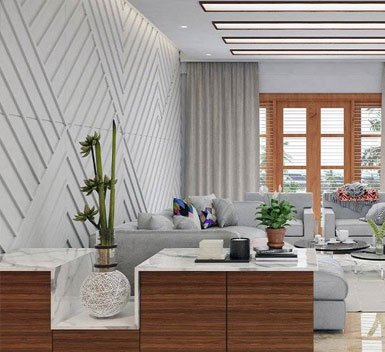 Interior PVC Panels Bedroom Wall