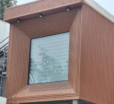 Exterior WPC Louvers Installation