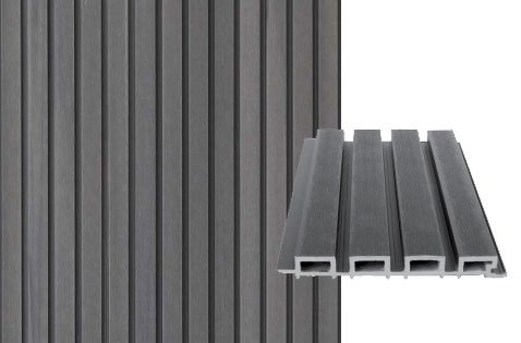 Grey WPC Louvers
